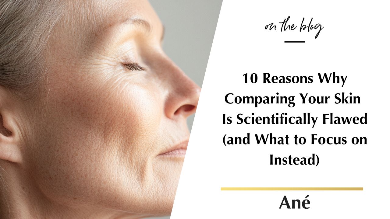 Stop comparing your skin – expert skincare mindset advice by Ané