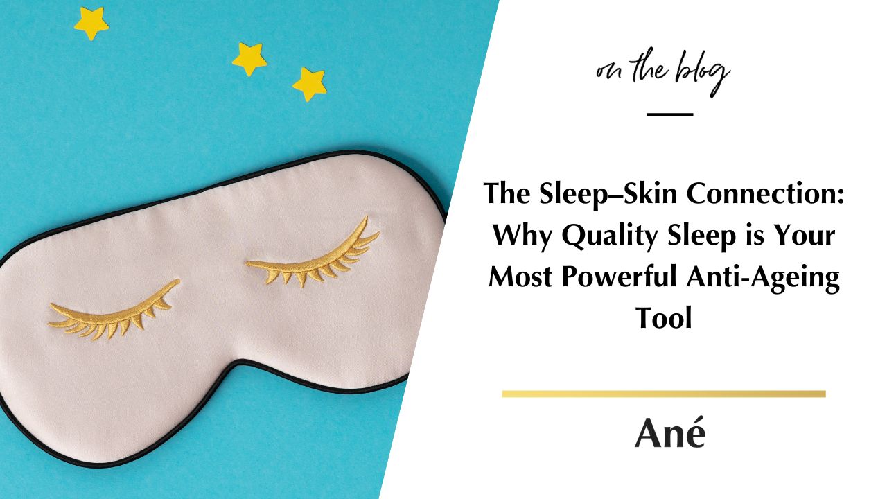 Silk sleep mask with stars on blue background