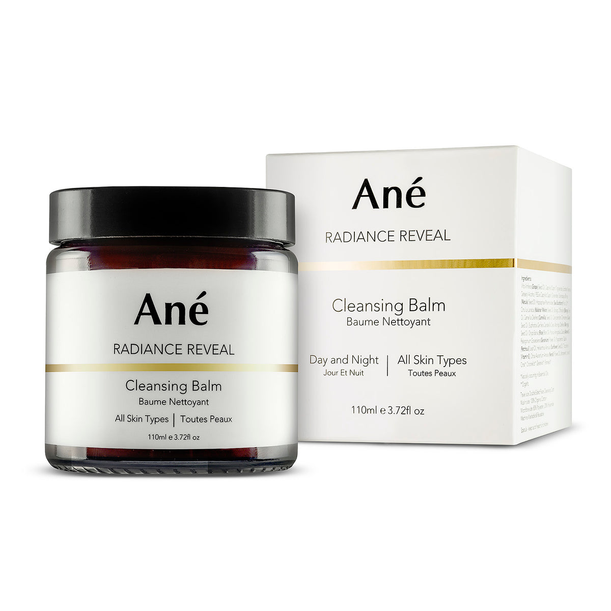 Ané Radiance Reveal Cleansing Balm with Packaging Display